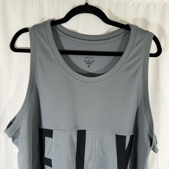 New Nike Fly Tank Top Women's XL Grey Lady Legend Sleeveless Breathable - Picture 2 of 10